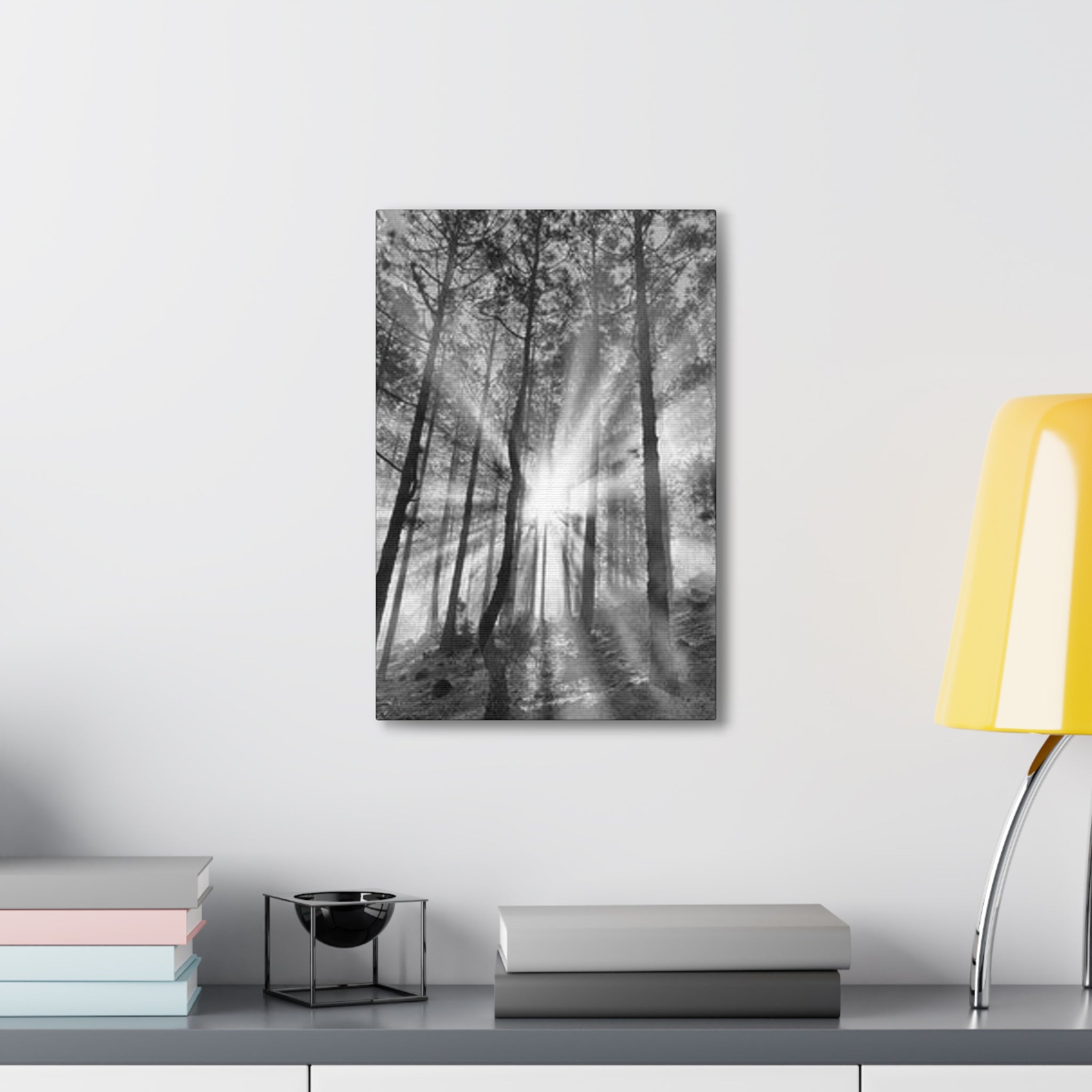 Sunshine Trees Canvas Art - Trees Wall Canvases