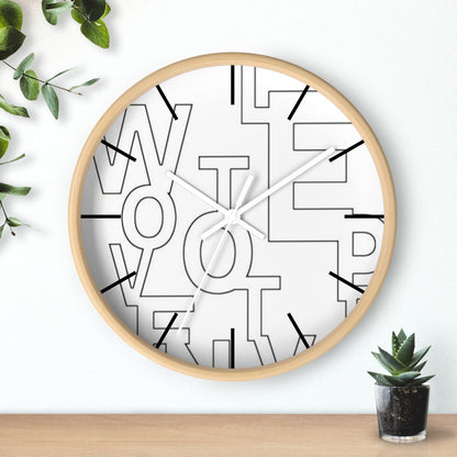 Wooden frame Letters Clock - Large Word Clock