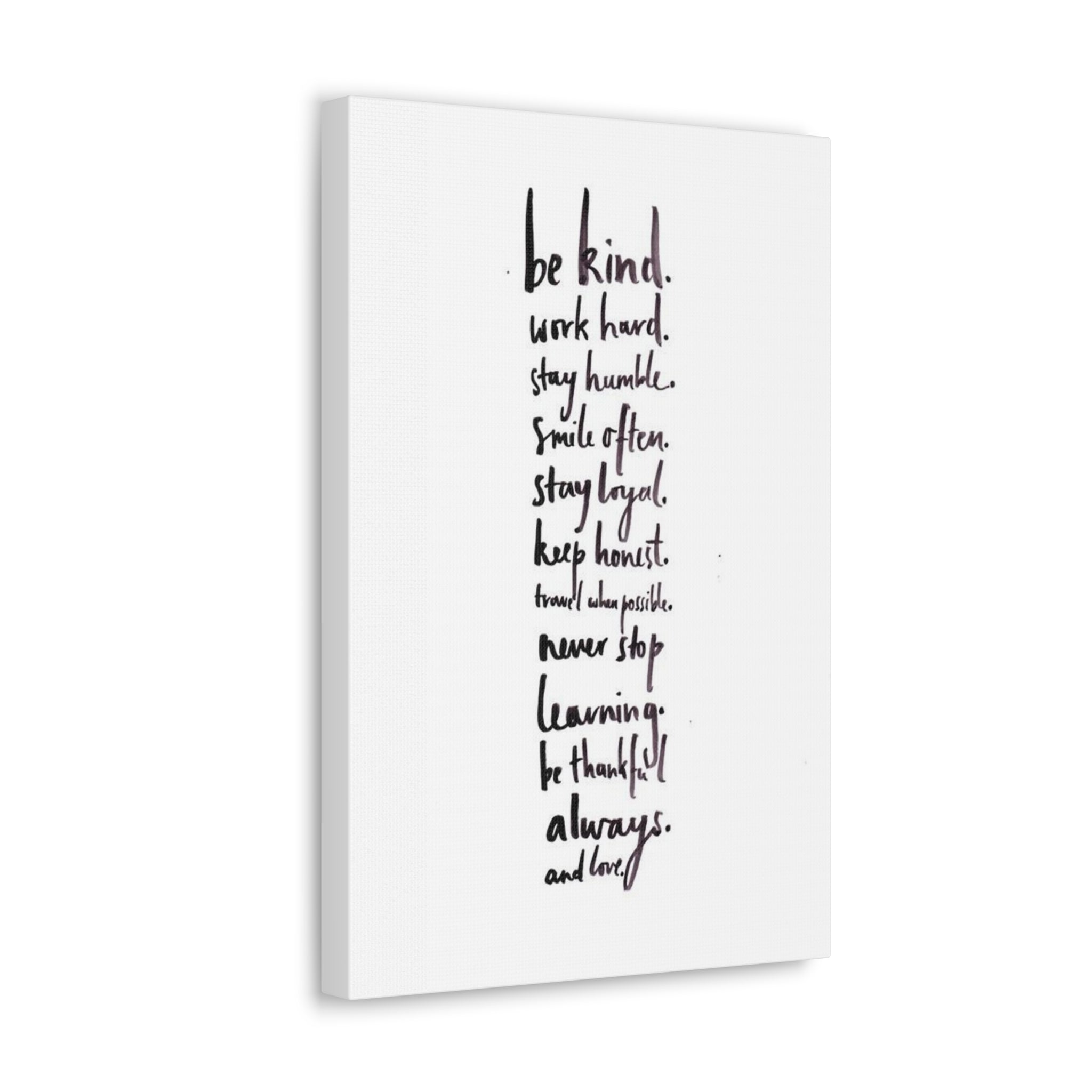 Fabric Canvas Wall Art Prints - Words Canvas Prints With Text Personalized