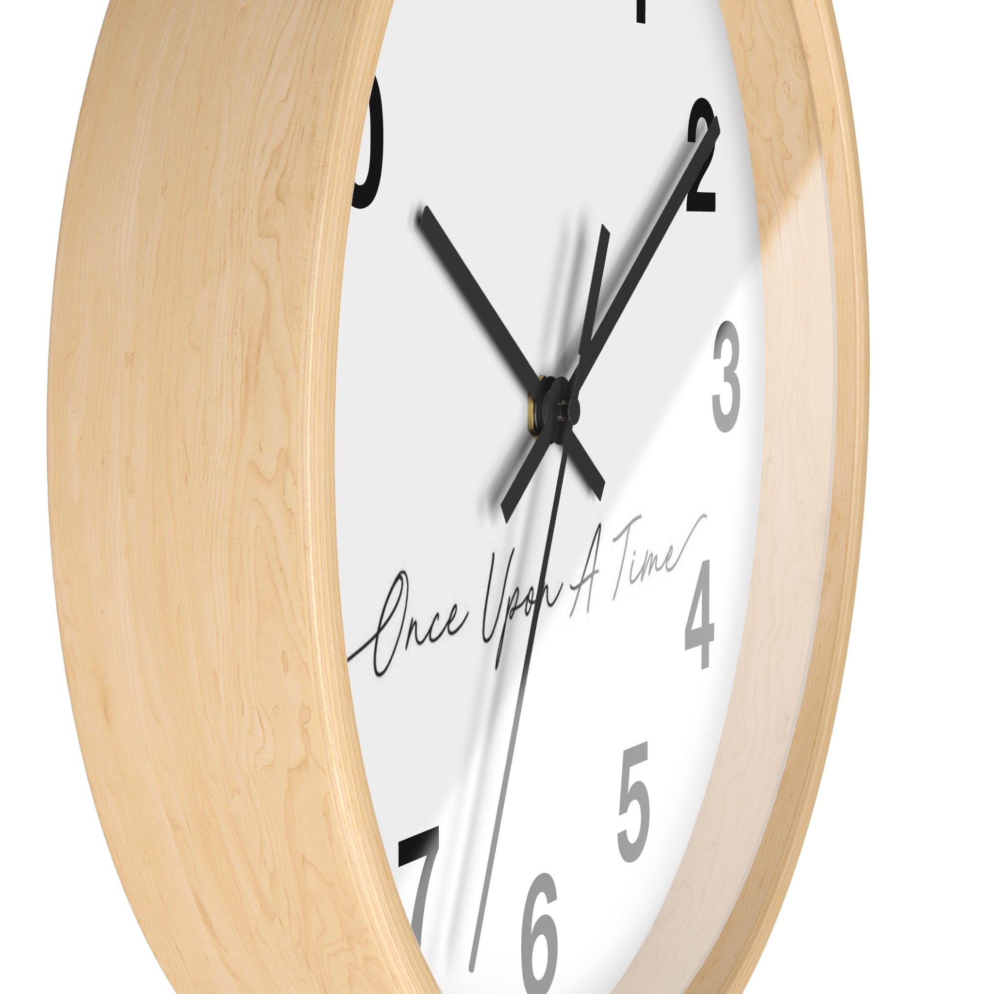 Once Upon A Time Clock -  Wooden Wall Clock