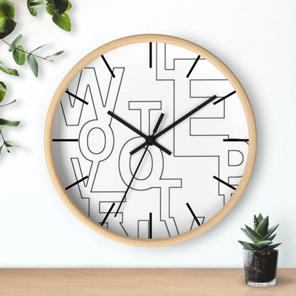 Wooden frame Letters Clock - Large Word Clock