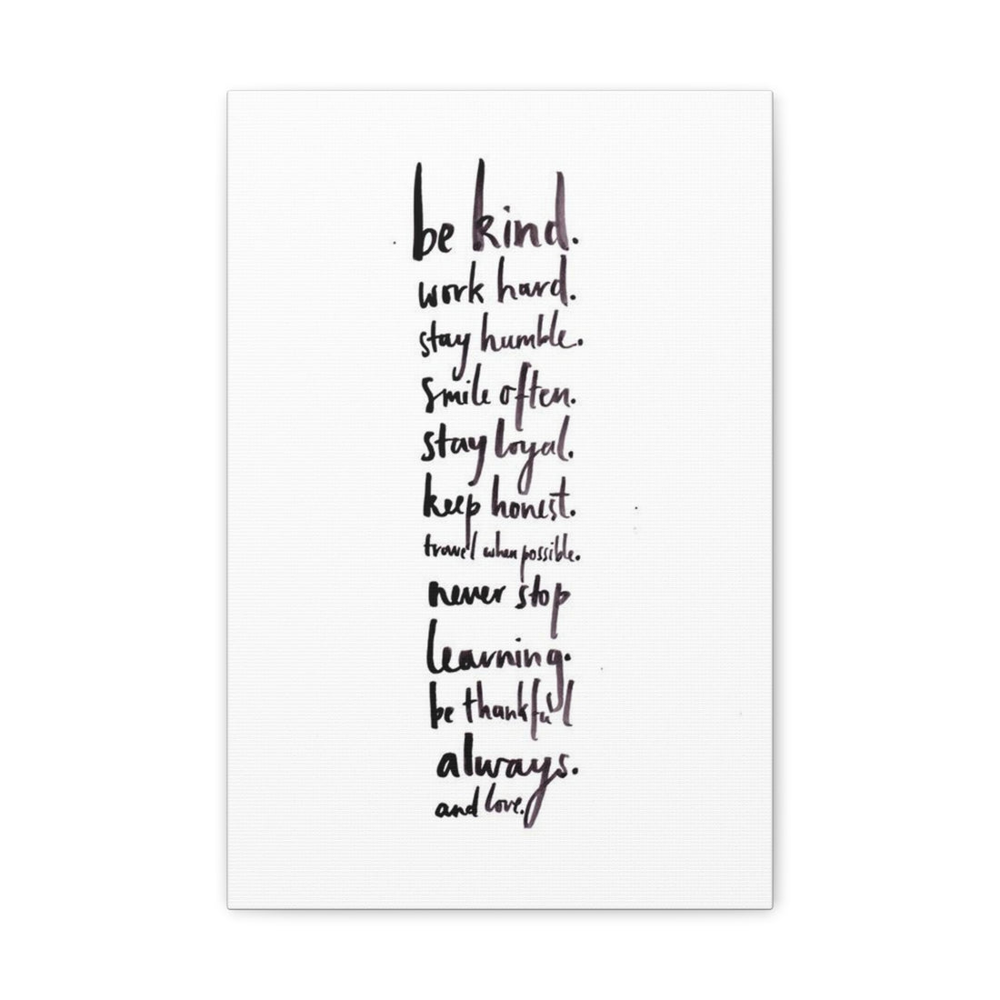 Fabric Canvas Wall Art Prints - Words Canvas Prints With Text Personalized