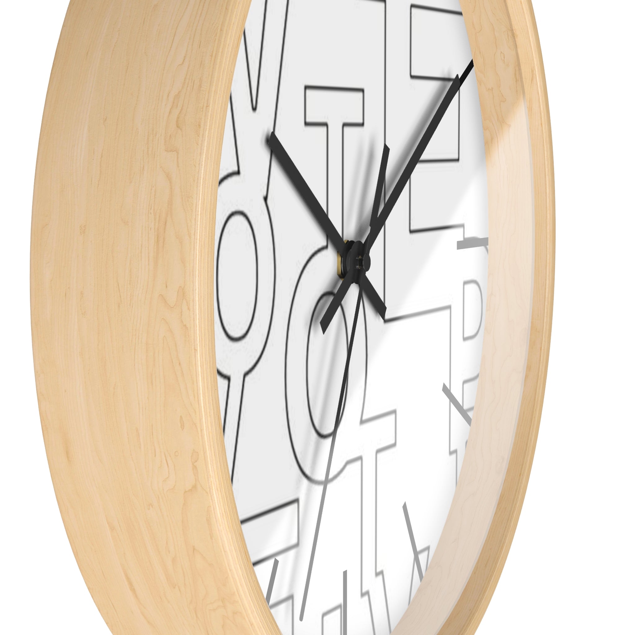 Wooden frame Letters Clock - Large Word Clock