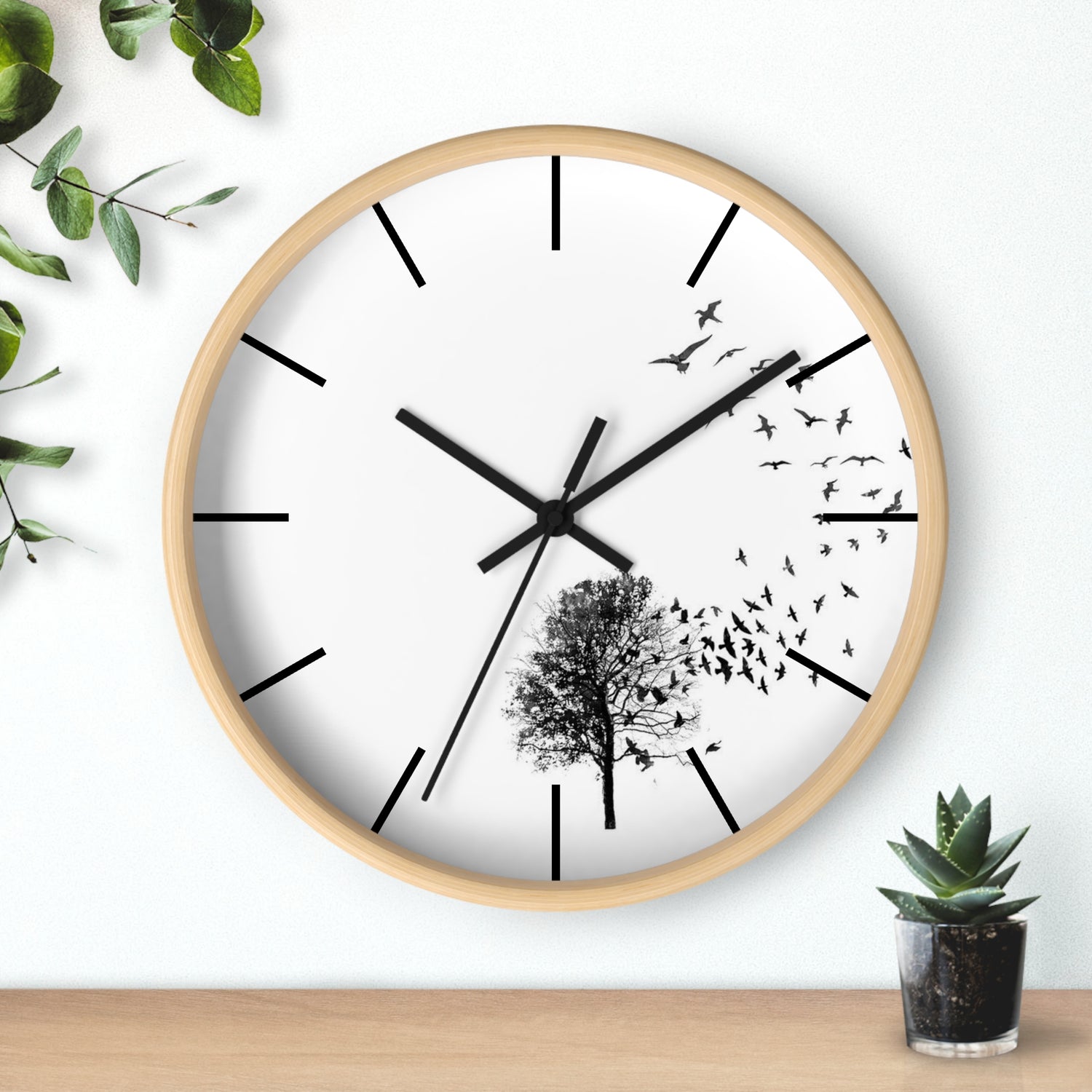 Unique Tree Clock - Tree with clock - Tree Wall Clock