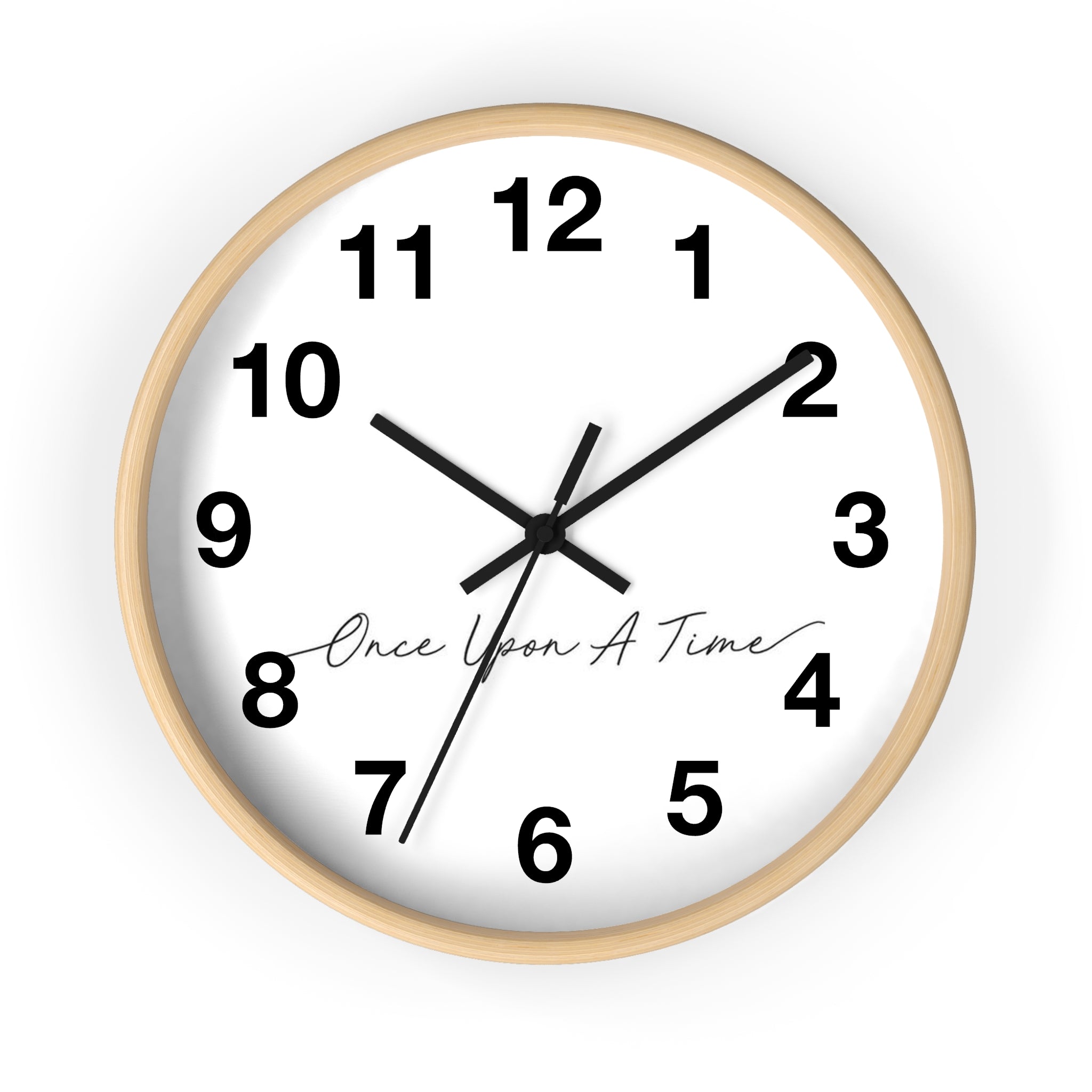 Once Upon A Time Clock -  Wooden Wall Clock