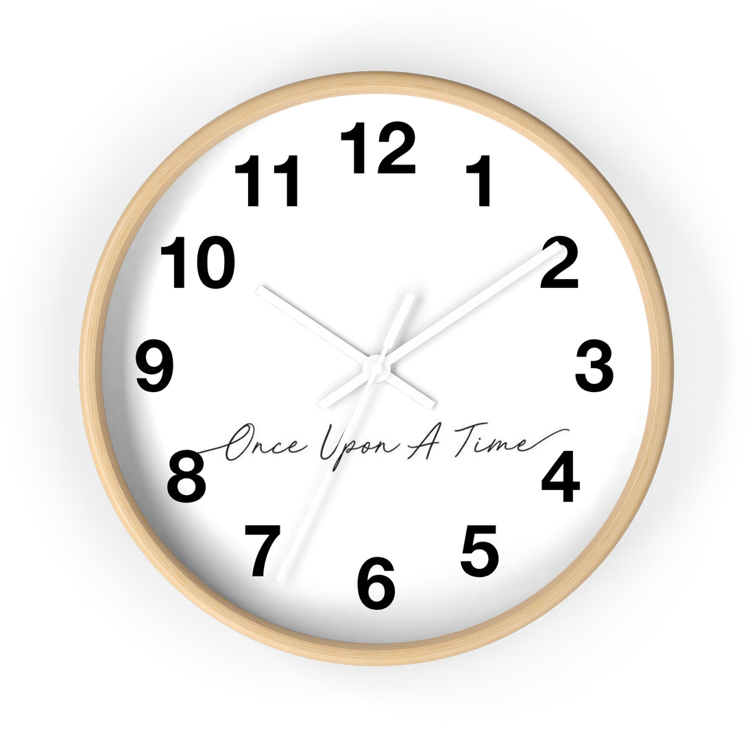 Once Upon A Time Clock -  Wooden Wall Clock