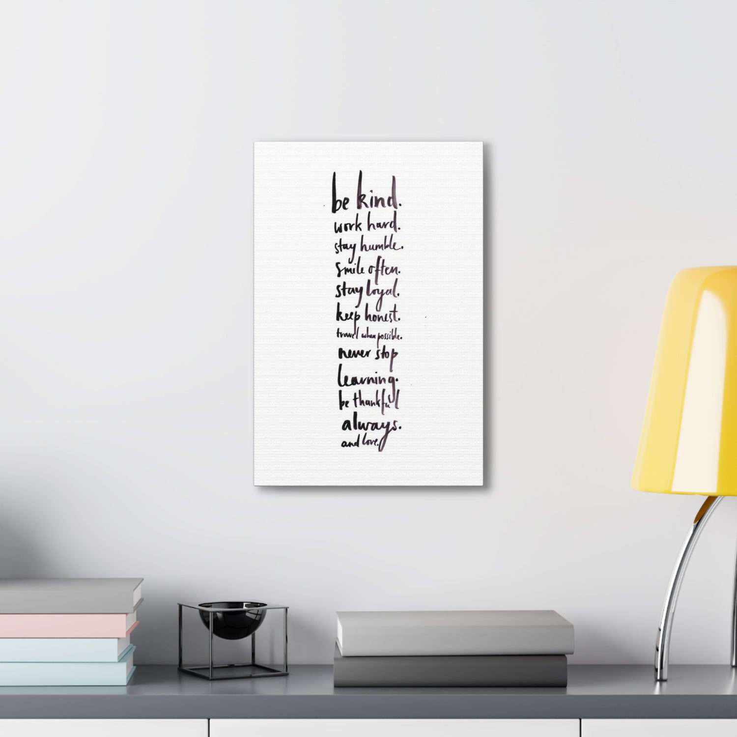 Fabric Canvas Wall Art Prints - Words Canvas Prints With Text Personalized