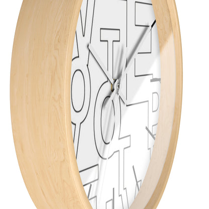 Wooden frame Letters Clock - Large Word Clock